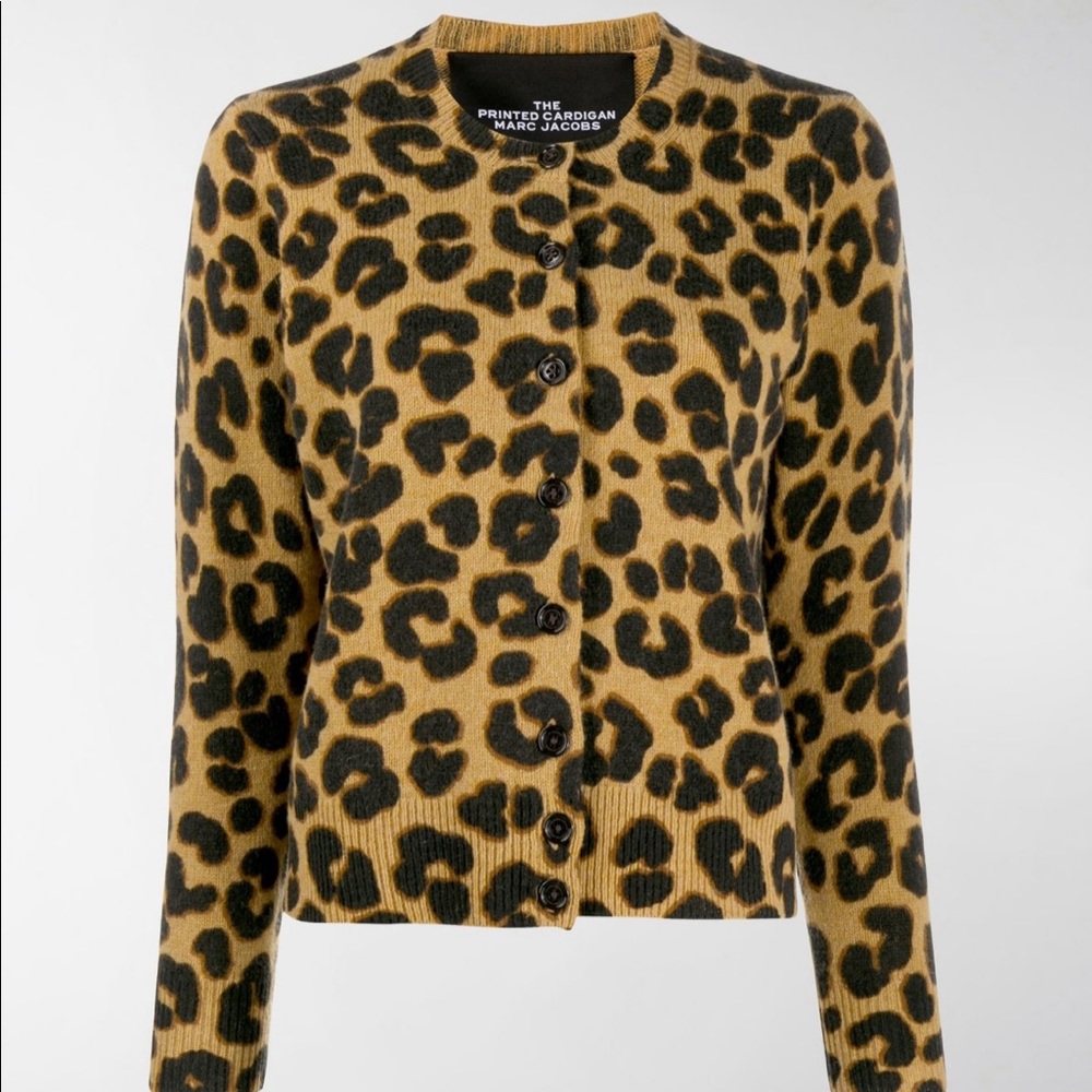 Marc Jacobs printed cardigan leopard print